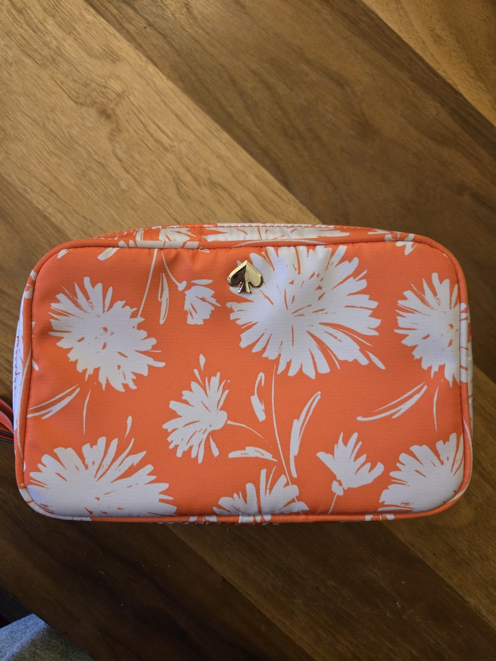 kate spade Orange and White Floral  Camera Style Crossbody Bag